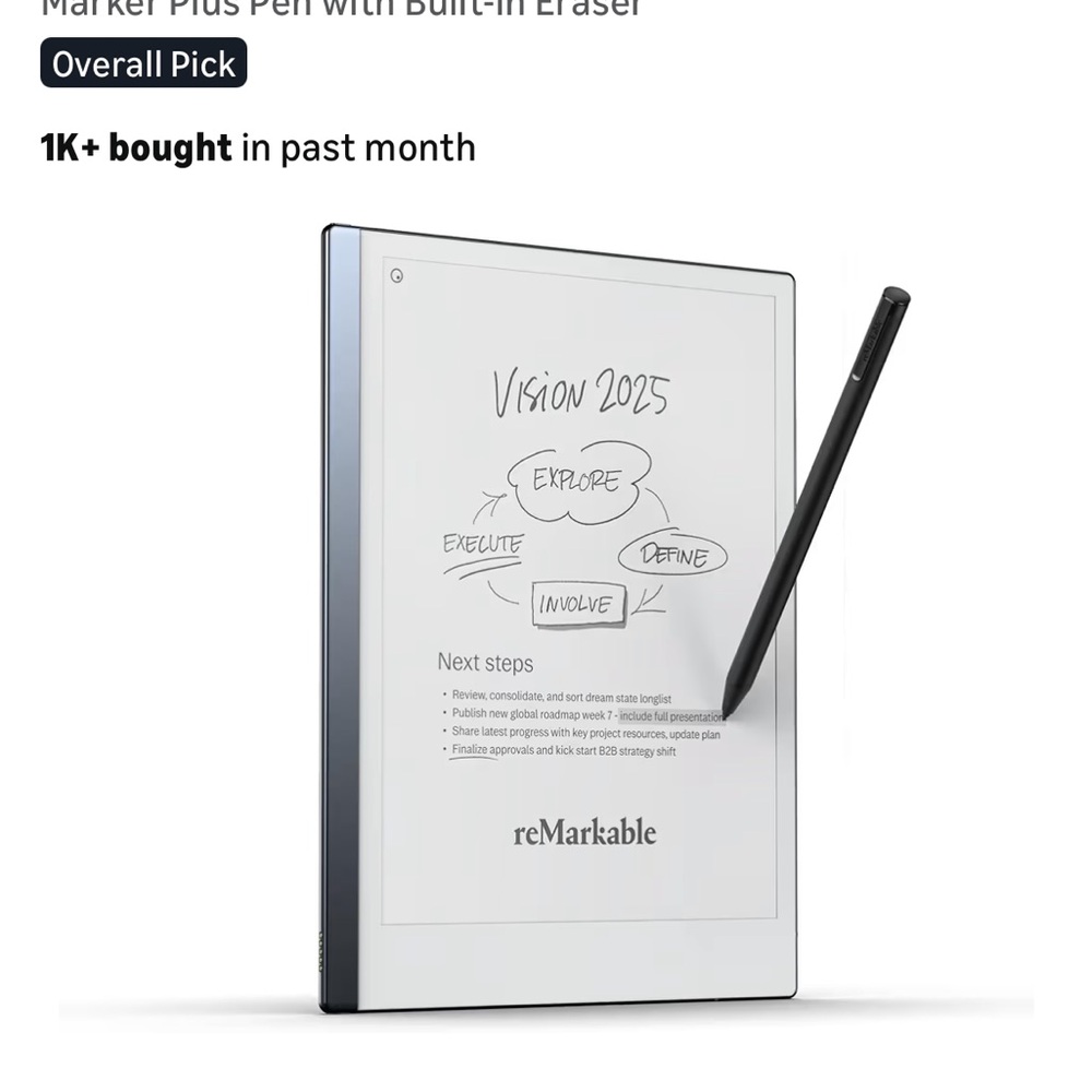 Remarkable 2 tablet with magnetic marker and cover